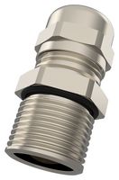 AMPHENOL INDUSTRIAL AIO-R-BCSMEM-E4(M32T) Cable Gland, M32 x 1.5, 16 mm, 25 mm, Brass, Metallic - Nickel Finish, IP66, IP68