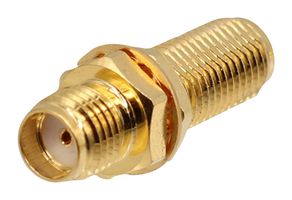 MIDWEST MICROWAVE CGM-1180-FB-SMA-09 RF / Coaxial Adapter, 18GHz Frequency, SMA, Jack, SMA, Jack, Straight Bulkhead Adaptor, 50 ohm