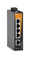 Switch, 5 Ports, Industrial, Unmanaged Fast Ethernet, DIN Rail, RJ45 x 5,  10Mbps, 100Mbps