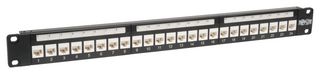 EATON TRIPP LITE N250-024-LP Patch Panel, RJ45, 24 Ports, Cat6, Cat6a, 1U