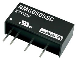 MURATA POWER SOLUTIONS NMG1224SC Isolated Through Hole DC/DC Converter, ITE, 1:1, 2 W, 1 Output, 24 V, 83 mA
