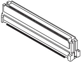MOLEX 52901-0674 Stacking Board Connector, SlimStack 52901 Series, 60 Contacts, 0.635 mm, Stacking, Solder, 2 Rows