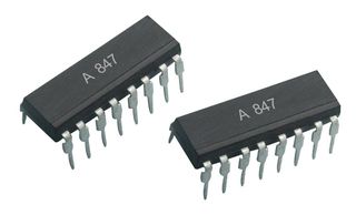BROADCOM ACPL-847-000E Optocoupler, Transistor Output, 4 Channel, DIP, 16 Pins, 50 mA, 5 kV, 50 %