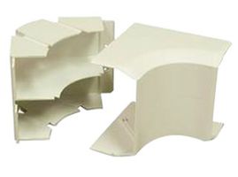 LEGRAND WIREMOLD 40N2F17WH Raceway Duct Fitting, Internal Elbow, PVC (Polyvinylchloride), White, 114 mm, 102 mm, 51 mm
