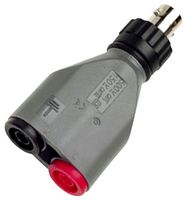 POMONA 72938 Connector Adapter, Banana x 2, 1 Positions, Jack, Banana, 2 Positions, Receptacle