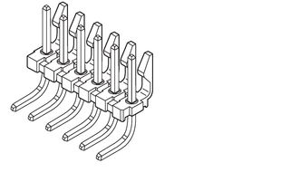 MOLEX 26-48-2086 Pin Header, Wire-to-Board, 3.96 mm, 1 Rows, 8 Contacts, Through Hole Right Angle