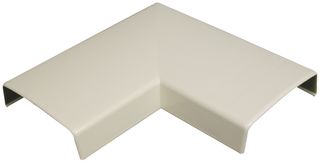 LEGRAND WIREMOLD 2311-WH Raceway Duct Fitting, Flat Elbow, PVC (Polyvinylchloride), White, 57 mm, 17.5 mm