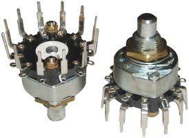 MULTICOMP RA01D03BSFMSOX Rotary Switch, 3 Position, 4 Pole, 30 °, 1 A, 12 V, RA Series