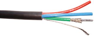BELDEN 1520A-500-10 Coaxial Cable, Bundled Miniature, RGMini, Tinned Copper, 7.188 mm, 75 ohm, Black