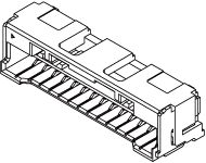 MOLEX 502494-0670 PCB Receptacle, Signal, 2 mm, 1 Rows, 6 Contacts, Surface Mount Right Angle