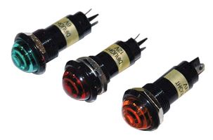DIALIGHT 616-1232-120F LED Panel Mount Indicator, Green, 6 VDC, 16 mm, 15 mA, 110 mcd, Not Rated