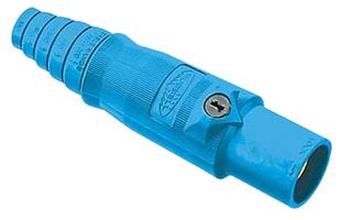 HUBBELL WIRING DEVICES HBL400MBL High Power Connector, Plug, 600 VAC, 400 A, Cable Mount, Crimp