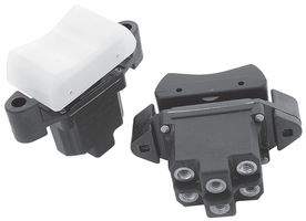 HONEYWELL 2TP201-7 Rocker Switch, (On)-Off-(On), DPDT, Non Illuminated, Panel Mount, White, TP Series
