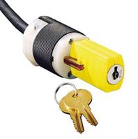 HUBBELL WIRING DEVICES HKLD Lockout Device, Electrical Plug, Keyed, 15A & 20A, 125V Straight Blade Plugs