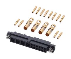 HARWIN M80-4C11205F1-04-325-00-000 Rectangular Connector, Datamate Mix-Tek M80 Series, 16 Contacts, Receptacle, Crimp, 2 Row