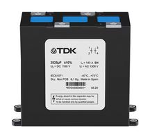 TDK B25645A1328K003 Power Film Capacitor, Bio-Based Polypropylene Film, 3210 µF, ± 10%, DC Link, Chassis Mount