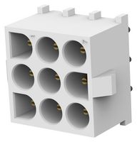 AMP - TE CONNECTIVITY 350742-4 Pin Header, Wire-to-Board, 6.35 mm, 3 Rows, 9 Contacts, Through Hole Straight