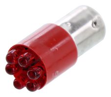 DIALIGHT 586-6401-105F LED Replacement Lamp, BA9s, Red, T-3 1/4 (10mm), 630 nm, 1 cd