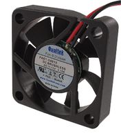 QUALTEK ELECTRONICS FAD1-04010BBMW11 DC Axial Fan, 5 V, Square, 40 mm, 10 mm, Ball Bearing, 5 CFM