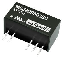 MURATA POWER SOLUTIONS MEJ2S1215SC Isolated Through Hole DC/DC Converter, Medical, SIP, 1:1, 2 W, 1 Output, 15 V
