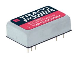 TRACO POWER THD 15-2410WIN Isolated Through Hole DC/DC Converter, ITE, DIP, 4:1, 15 W, 1 Output, 3.3 V