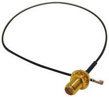 MULTICOMP PRO R-134G7210300CB RF / Coaxial Cable Assembly, IP67, 11.8 ", 300 mm, 1.37mm, SMA RP Bulkhead Jack, U.FL Plug, 50 ohm