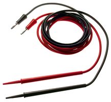 MUELLER ELECTRIC 110012 Test Lead Set, 4mm Banana Plug to Test Probe, 2 Leads