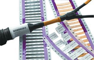 TE CONNECTIVITY - RAYCHEM TMS-SCE-1K-1-2.0-9 Wire Marker, TMS SCE Thin Wall, Heat Shrinkable Sleeve, PO (Polyolefin), White, 25.4 mm