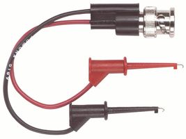 POMONA 5189 Test Lead, Micrograbber, BNC Plug to Hook Clips x 2, 60 V, 136.52 mm