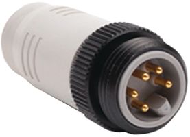 AMPHENOL SINE/TUCHEL P29319 Sensor Connector, Terminator, 121 Ohm, DeviceNET Series, Male, 5 Positions, Solder Pin