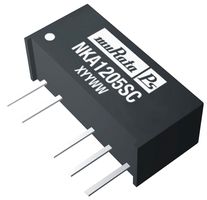 MURATA POWER SOLUTIONS NKA1209SC Isolated Through Hole DC/DC Converter, Miniature, ITE, SIP, 1:1, 1 W, 2 Output, 9 V