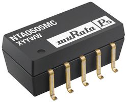 MURATA POWER SOLUTIONS NTA0509MC Isolated Surface Mount DC/DC Converter, Miniature, ITE, 1:1, 1 W, 2 Output, 9 V, 55 mA