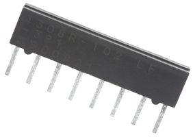BOURNS 4308R-102-391LF Fixed Network Resistor, Low Profile, 390 ohm, Isolated, 4 Resistors, SIP, PC Pin, ± 2%