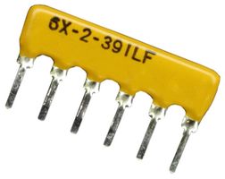 BOURNS 4606X-102-391LF Fixed Network Resistor, Bussed, 390 ohm, Isolated, 3 Resistors, SIP, PC Pin, ± 2%