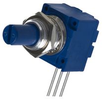 BOURNS 91A1A-B24-D10L Rotary Potentiometer, Conductive Plastic, 1 kohm, 1 Turns, Log (Audio), 250 mW, ± 20%, 91 Series