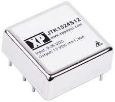 XP POWER JTK1548S12 Isolated Through Hole DC/DC Converter, ITE, DIP, 4:1, 15 W, 1 Output, 12 V