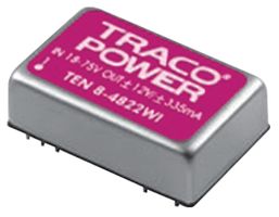 TRACO POWER TEN 8-2421WI Isolated Through Hole DC/DC Converter, ITE, DIP, 4:1, 8 W, 2 Output, 5 V