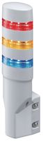 IDEC LD6A-5WQB-RYSGW Light Tower, 5 Tiers, Blue, Green, Red, White, Yellow, Steady, 90dB, 24VDC, 24VAC, IP65