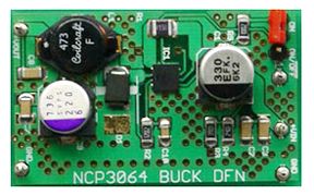 ONSEMI NCP3064DFBCKGEVB Evaluation Board, 1.5A Buck Configuration With a Wide Input Voltage Range from 3.0V-40.0V, 8 DFN