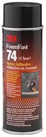 3M SPRAY 74 240Z Adhesive, Impact, Orange, Aerosol, 24 fl.oz (US), SPRAY Series