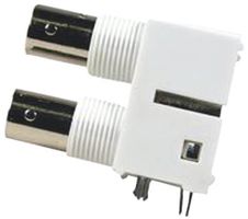 AMPHENOL RF 112661 RF / Coaxial Connector, BNC Coaxial, Right Angle Bulkhead Jack, Through Hole Right Angle, 75 ohm