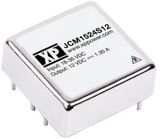 XP POWER JCM1512S12 Isolated Through Hole DC/DC Converter, ITE, DIP, 2:1, 15 W, 1 Output, 12 V