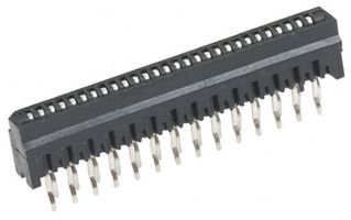 AMPHENOL COMMUNICATIONS SOLUTIONS HLW28S-2C7LF FFC / FPC Board Connector, 1 mm, 28 Contacts, Receptacle, FCI HLW-S Series, Through Hole
