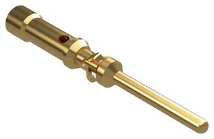 POSITRONIC MC720N/AA Rectangular Power Contact, FR Series, Gold Plated Contacts, Copper Alloy, Pin, Crimp, 24 AWG