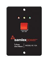 SAMLEX RC-15 Remote Control, Inverter, RJ25 with 6P6C Modular Plug, Crossed, 15' Cable, 0 °C to 40 °C