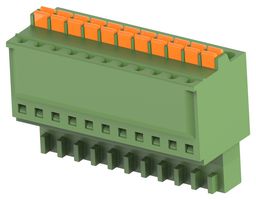 BUCHANAN - TE CONNECTIVITY 1-2385001-1 Pluggable Terminal Block, 2.5 mm, 11 Positions, 0.52 mm², Push In