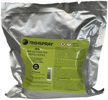 TECHSPRAY 16095PE-185R Pre-Saturated Wipes, Nonwoven Polyester, 4.25" x 4"