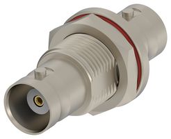TE CONNECTIVITY 2503387-1 RF / Coaxial Adapter, 6GHz Frequency, BNC, Jack, BNC, Jack, Straight Bulkhead Adaptor, 50 ohm