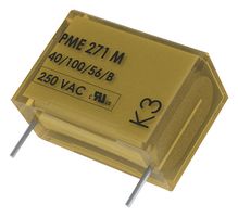 KEMET PME271M510MR30 Safety Capacitor, Metallized Paper, Radial Box - 2 Pin, 0.01 µF, ± 20%, X2, Through Hole