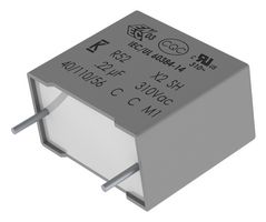 KEMET R523F268050P0K Safety Capacitor, Metallized PP, Radial Box - 2 Pin, 0.068 µF, ± 10%, X2, Through Hole